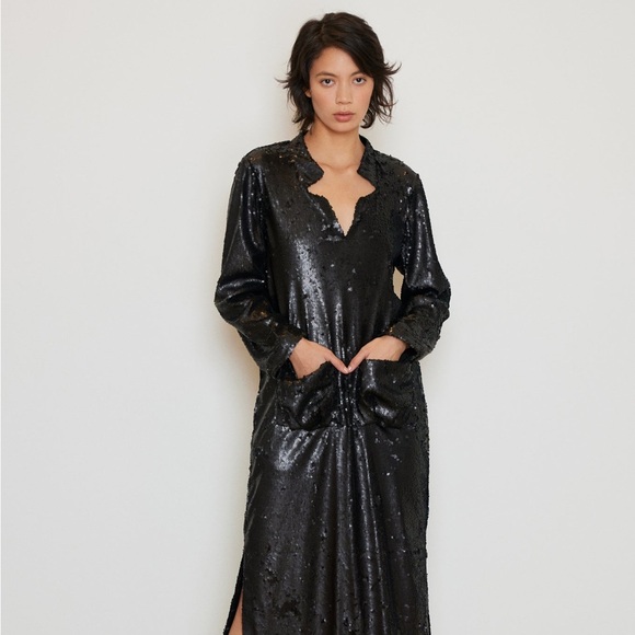 Mehtap Elaidi Sequin Dress with Front Pockets (FR36) - Picture 1 of 5